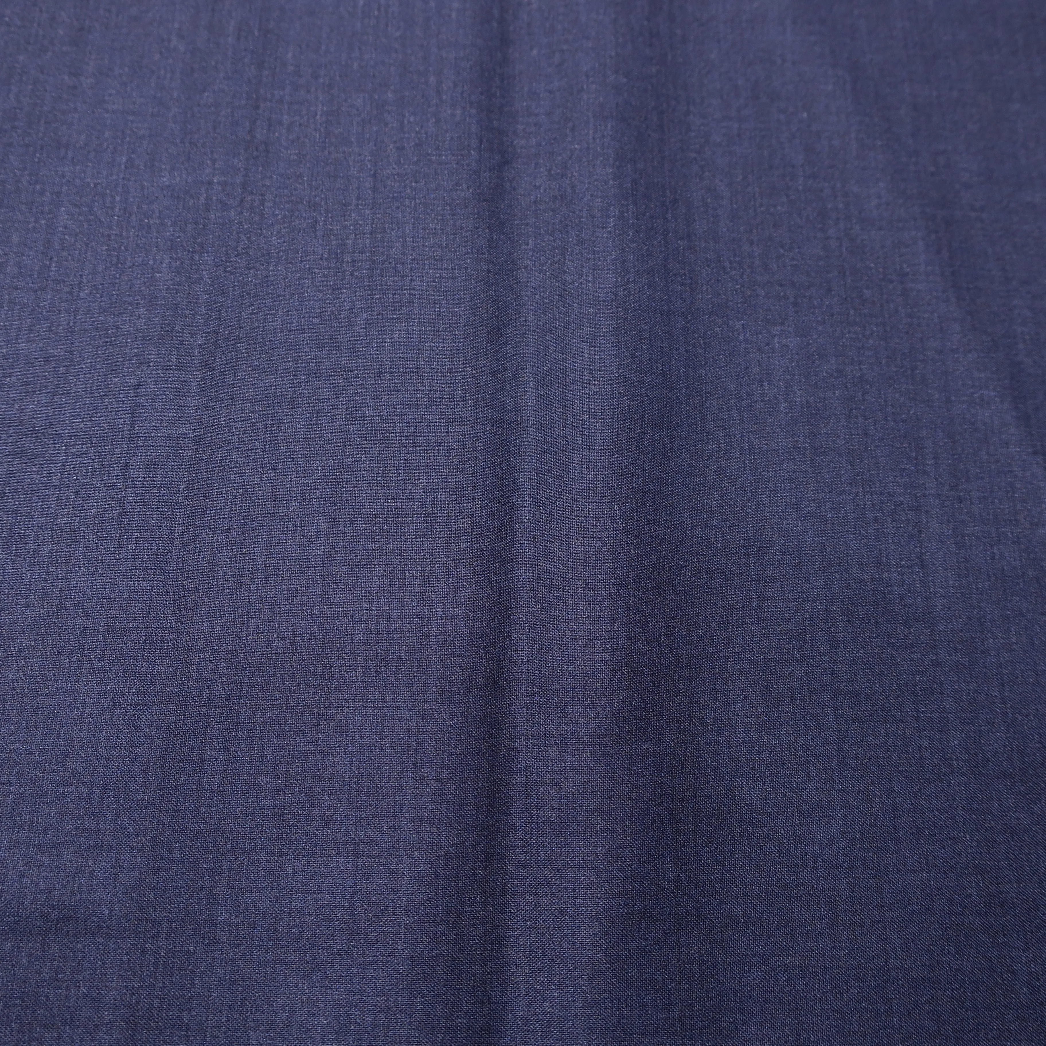 Blue Crosshatch 100% Wool Loro Piana Fabric