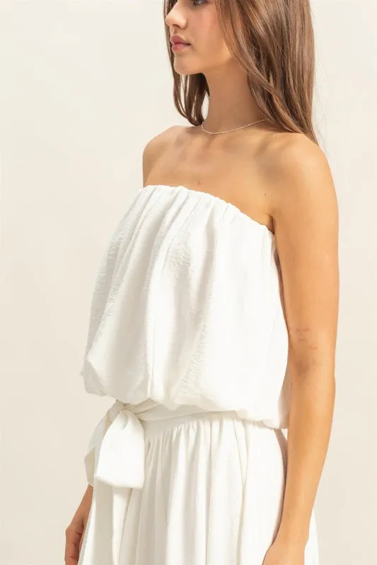 Bubble Hem Tube Top