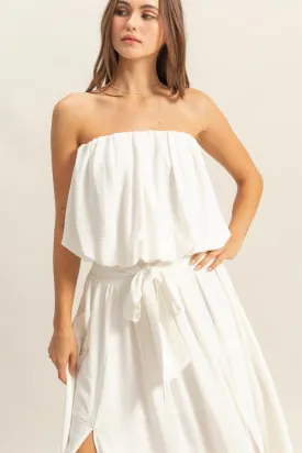 Bubble Hem Tube Top