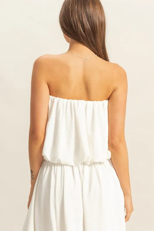 Bubble Hem Tube Top