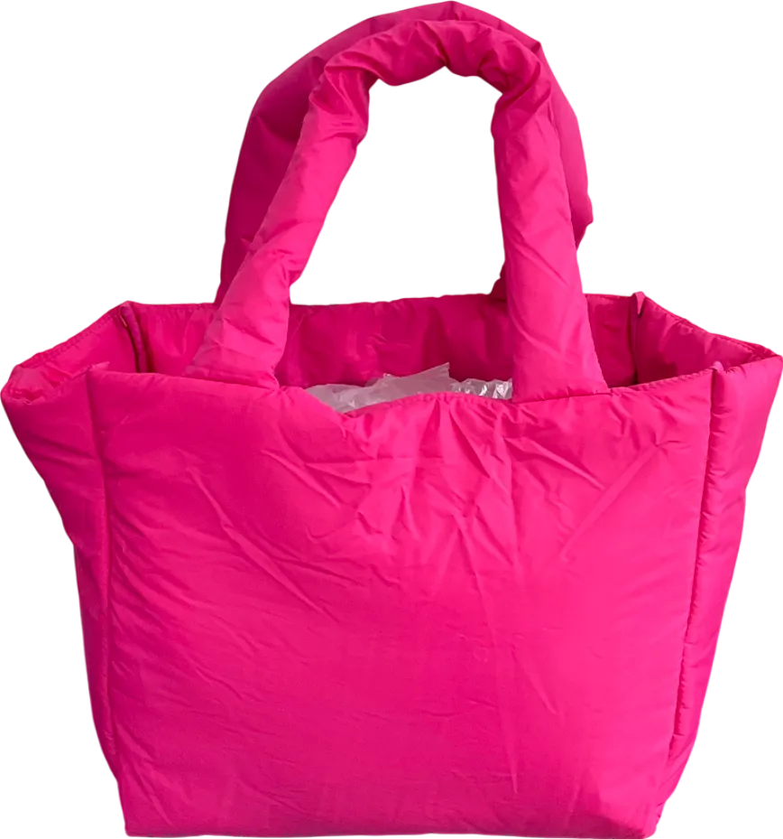 Hooda Beauty Pink Large Puffer Tote Bag One Size