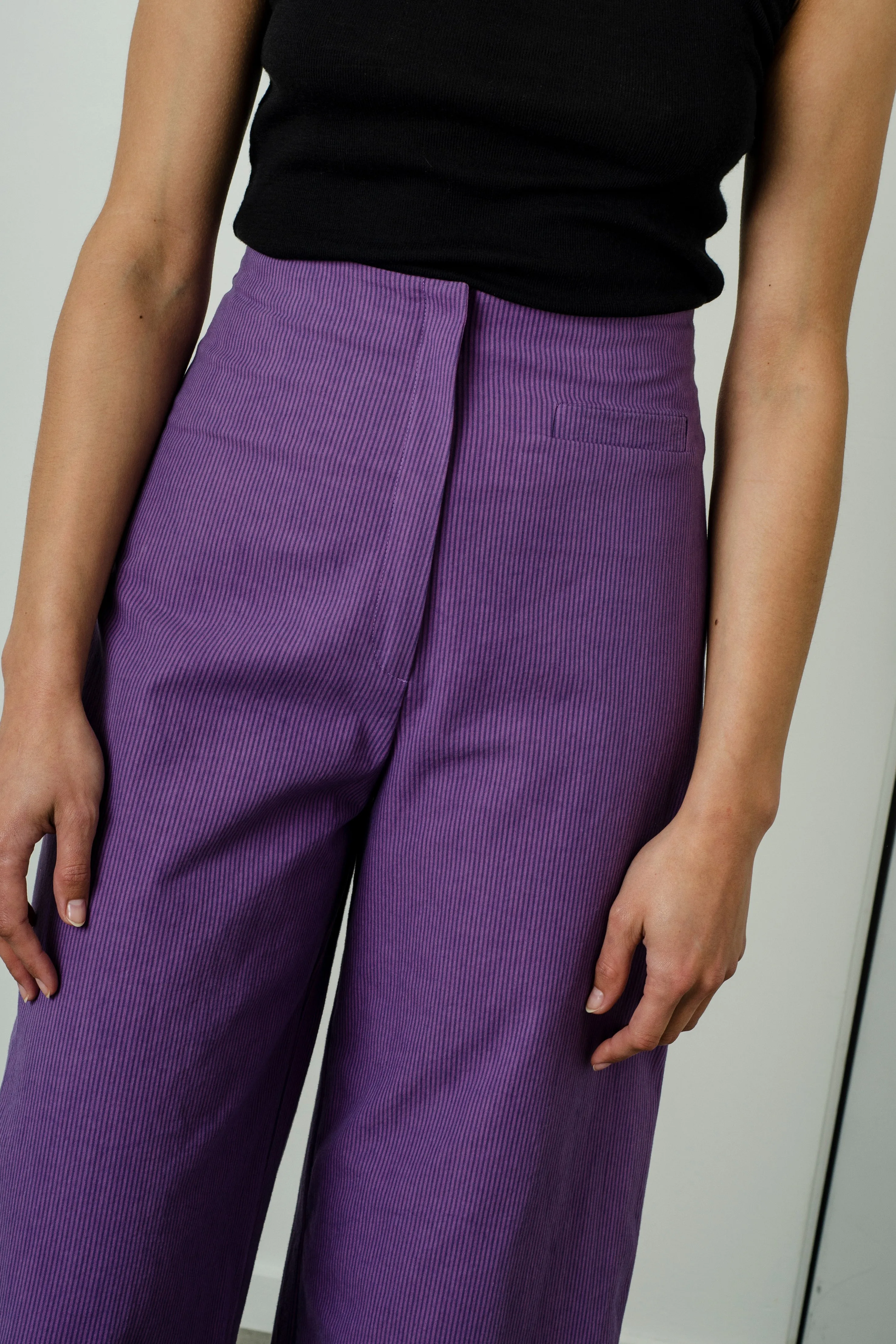 Jeane Pant - Amethyst Stripe
