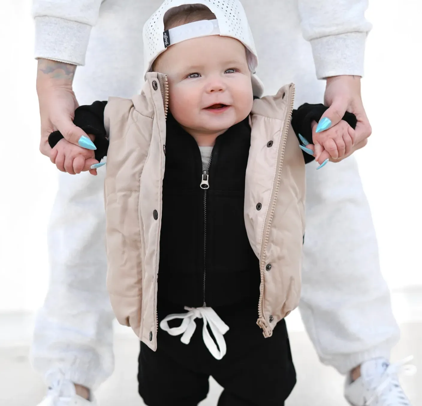 Little Bipsy - Puffer Vest in Sand