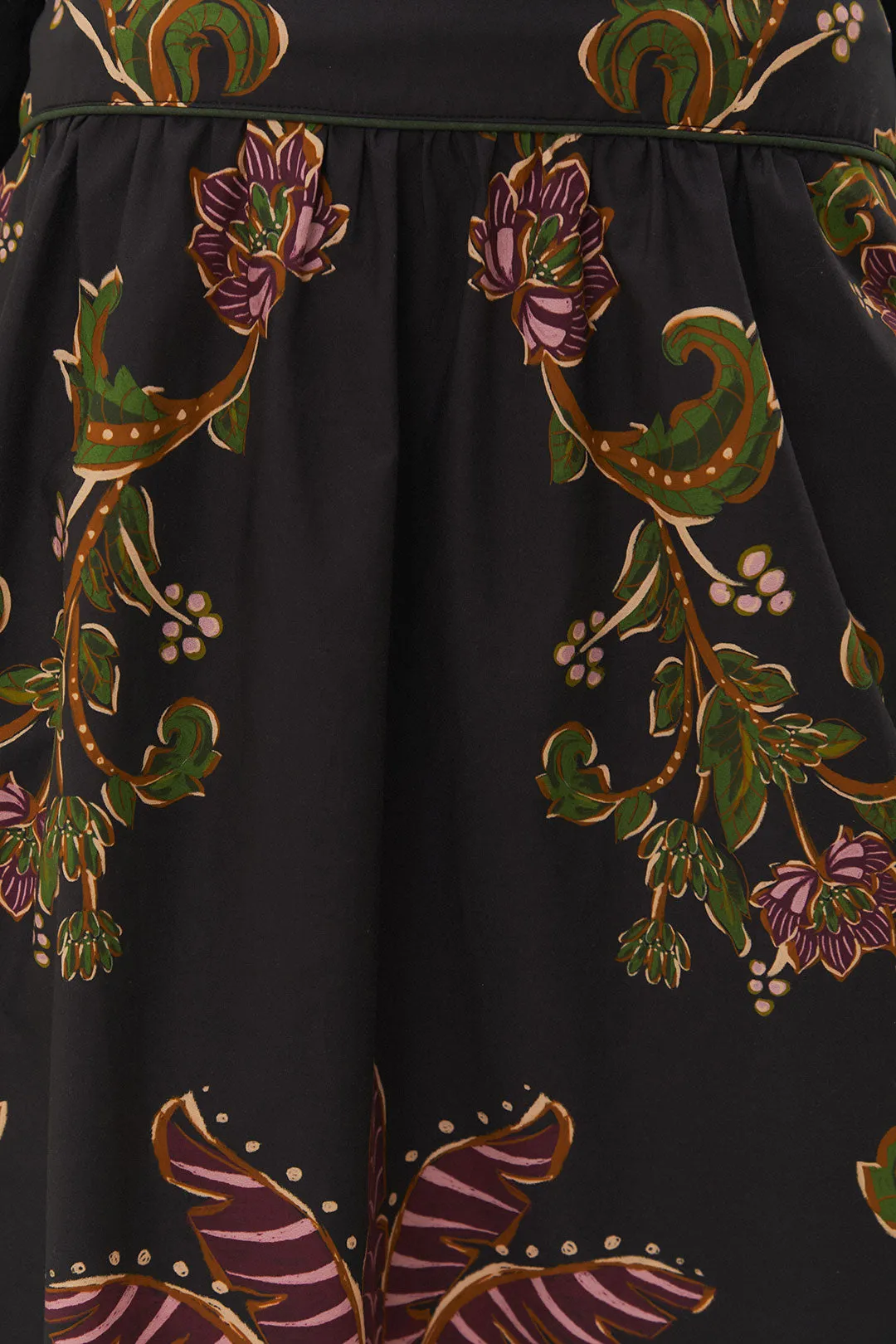 Ravenala Midi Skirt in Black