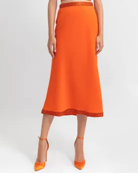 Straight Cut Midi Skirt