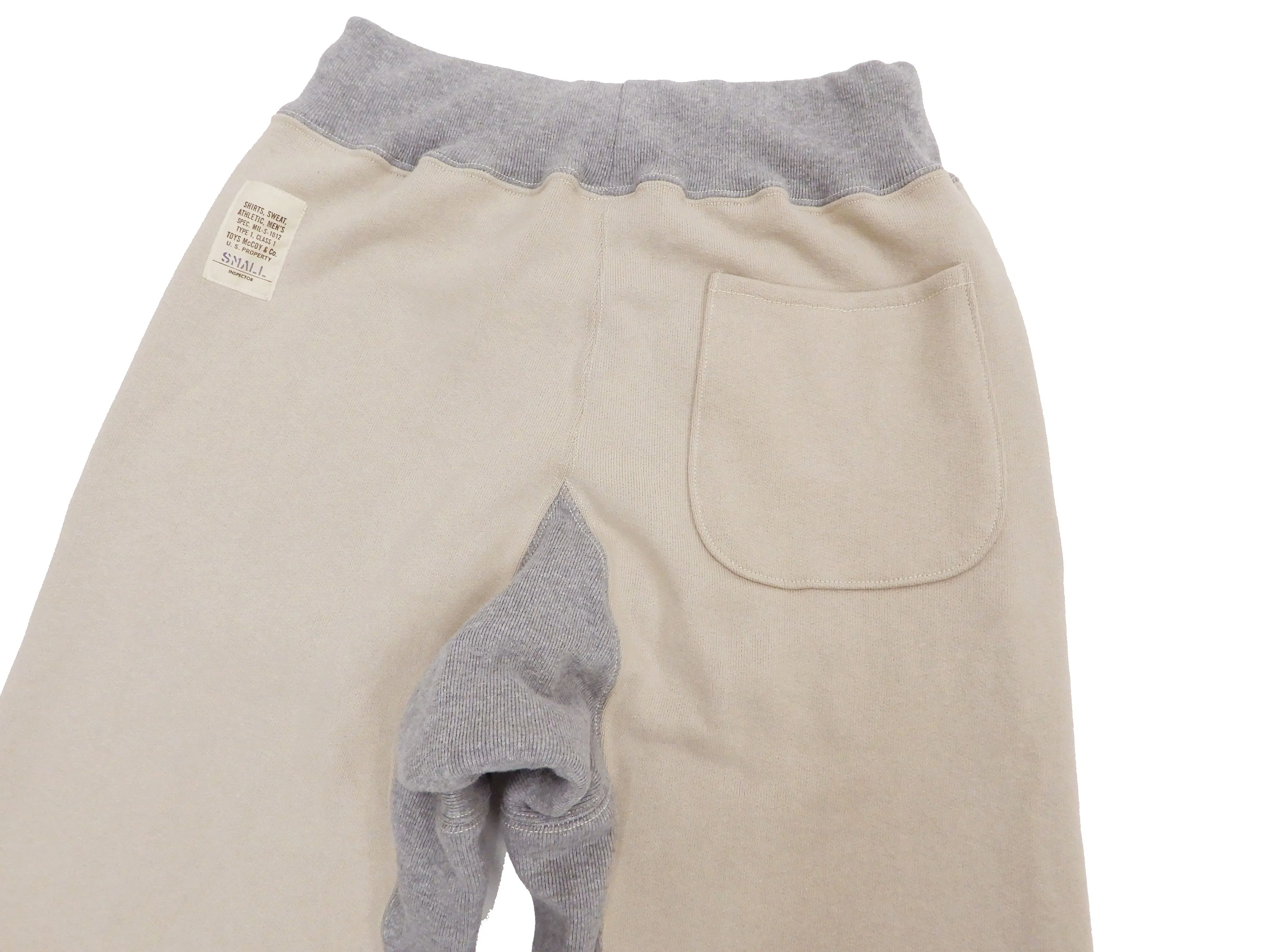 TOYS McCOY Sweatpants Men's Vintage Inspired Plain Straight-Leg Drawstring Pants TMC2380 040 Sand