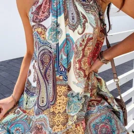 Trendy Casual Dress, Lightweight Halter Dress