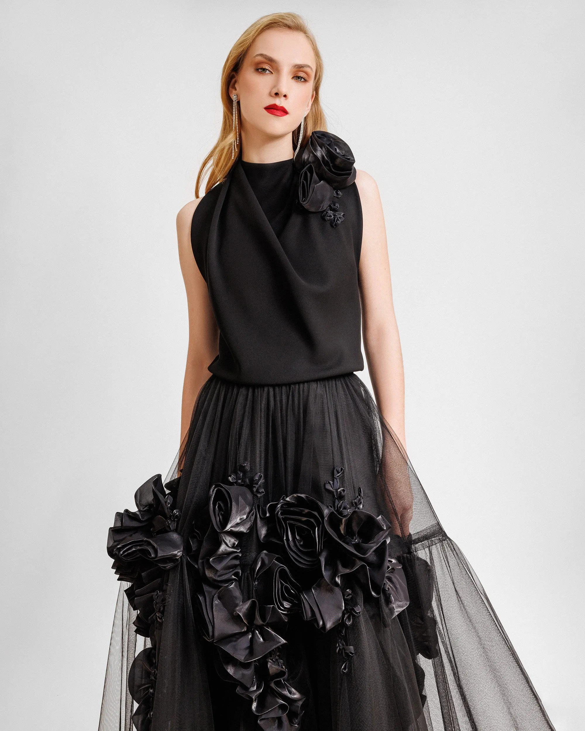 Tulle Midi Skirt