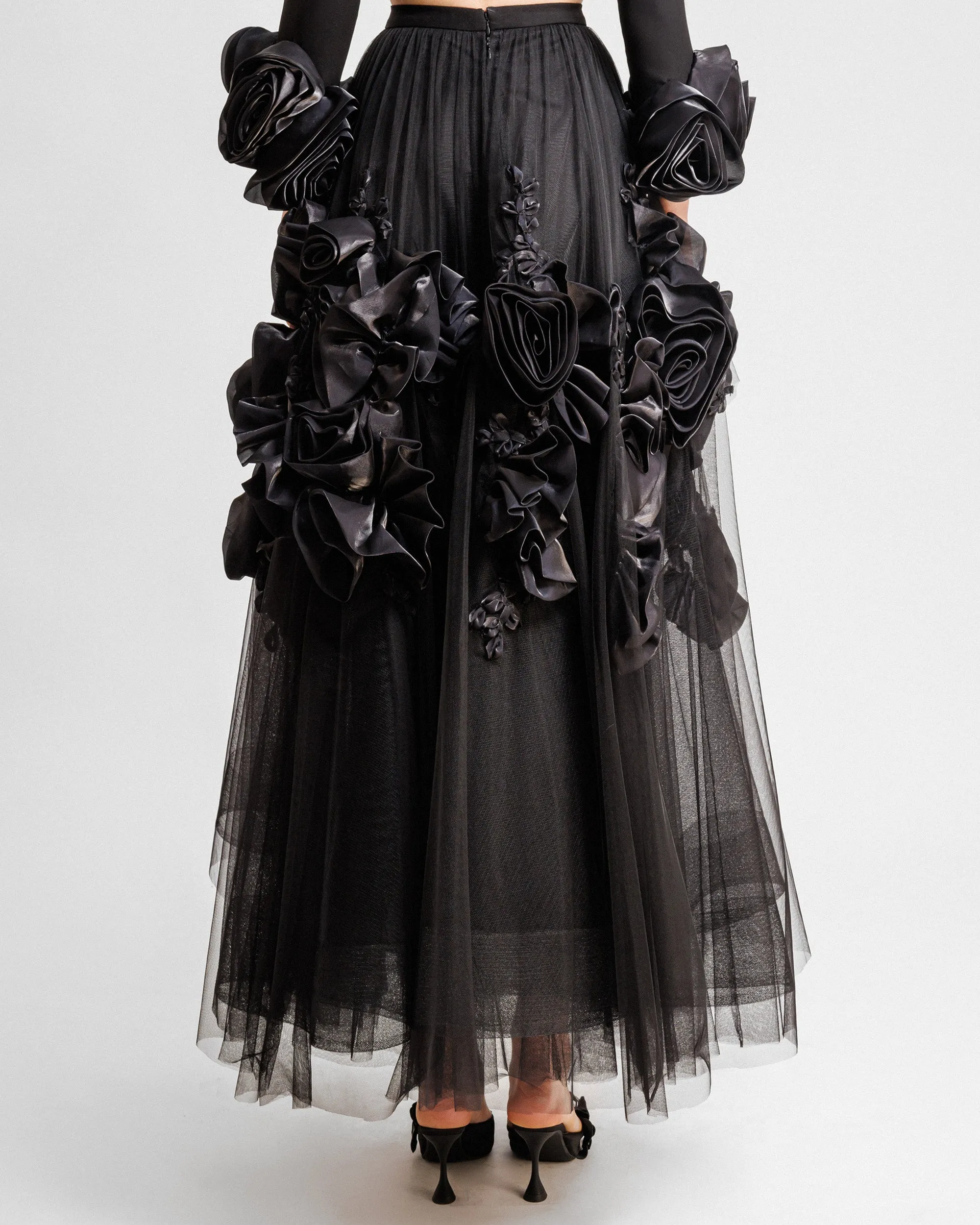 Tulle Midi Skirt